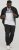 Jack & Jones CORP Logo T-Shirt White w Large Black Print - T-shirts - T-shirts Homme Grande Taille