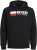 Jack & Jones CORP LOGO PLAY 4 Print Hoodie Black - Sweatshirts & hoodies - Sweatshirts/Hoodies grande taille homme