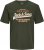 Jack & Jones JJELOGO O-Neck T-Shirt Kombu Green - T-shirts - T-shirts Homme Grande Taille