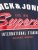 Jack & Jones LOGO O-Neck T-Shirt Dark Blue - T-shirts - T-shirts Homme Grande Taille