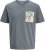 Jack & Jones Split Pocket Print T-Shirt Grey - T-shirts - T-shirts Homme Grande Taille