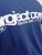 Jack & Jones Union Front & Back Print Crew Neck T-Shirt Beaucoup Blue - T-shirts - T-shirts Homme Grande Taille