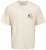 Jack & Jones Bellagio Collage Crew Neck T-Shirt Antique White - T-shirts - T-shirts Homme Grande Taille