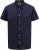 Jack & Jones Summer Shield Short Sleeve Shirt Maritime Blue - Chemises - Chemises Grandes Tailles Hommes