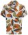 Jack & Jones Vira Marshall AOP Short Sleeve Shirt Cloud Dancer - Chemises - Chemises Grandes Tailles Hommes