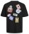 Jack & Jones JORDECAL T-Shirt with Back Print Black - T-shirts - T-shirts Homme Grande Taille