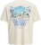 Jack & Jones Parallel Crew Neck T-Shirt Antique White - T-shirts - T-shirts Homme Grande Taille