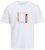 Jack & Jones Vira Branding Crew Neck T-Shirt Bright White - T-shirts - T-shirts Homme Grande Taille