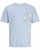 Jack & Jones Tavira Aop Pocket Crew Neck T-Shirt Skyway - T-shirts - T-shirts Homme Grande Taille