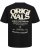  Jack & Jones Tavira Type Crew Neck T-Shirt Black - T-shirts - T-shirts Homme Grande Taille