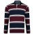 Kam Jeans 5242 Long Sleeve Polo Burgundy - Polos - Polos homme grande taille