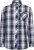 Kam Jeans 6301 LS Casual Check Shirt Navy - Chemises - Chemises Grandes Tailles Hommes