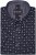 Kam Jeans 6325 Dobby Print Short Sleeve Shirt Black - Chemises - Chemises Grandes Tailles Hommes