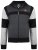 Kam Jeans 702 Cut and Sew Hoodie Charcoal - Sweatshirts & hoodies - Sweatshirts/Hoodies grande taille homme