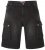 Kam Jeans Ivan Cargo Shorts Black - Shorts - Shorts hommes grande taille