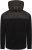 Kam Jeans KV136 Padded Body And Jersey Sleeves Hybrid Zip Thru Quilted Hoody Black TALL SIZES - VÊTEMENTS HOMME MT-6XLT - Vêtements Tall Homme