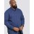 D555 Bainton Long Sleeve Shirt Navy - Chemises - Chemises Grandes Tailles Hommes