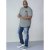 D555 Agler Waffle T-shirt Khaki - T-shirts - T-shirts Homme Grande Taille