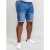 D555 Griffin Denim Shorts Stonewash - Shorts - Shorts hommes grande taille