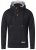 D555 Lorenzo Half zip Hoodie Black - Sweatshirts & hoodies - Sweatshirts/Hoodies grande taille homme