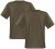 Adamo Marlon Comfort fit 2-pack T-shirt Khaki - T-shirts - T-shirts Homme Grande Taille