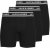Jack & Jones Solid Boxer 3-Pack Black - Boxers - Caleçons Grande Taille 