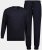 JP1880 Pyjamas Two-piece Long Sleeve and Long Trousers Navy - Sous-vêtements & bain - Sous-vêtements Grande Taille