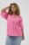 Kaffe Curve Karlia 3/4 Sleeve Blouse Pink - Blouses et tuniques - 