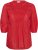 Kaffe Curve Karlia 3/4 Sleeve Blouse Red - Chemisiers - 