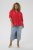 Kaffe Curve Karlia 3/4 Sleeve Blouse Red - Chemisiers - 