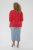 Kaffe Curve Karlia 3/4 Sleeve Blouse Red - Chemisiers - 