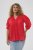 Kaffe Curve Karlia 3/4 Sleeve Blouse Red - Chemisiers - 