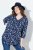 Ulla Popken Asymmetric Cowboy Boot Print Tee Dark Blue - T-shirts imprimés pour femme - Tee-shirts à motifs pour femme