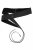 Ulla Popken Soft Leather Tie Belt Black - Ceintures femme - 