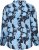 Kaffe Curve Sasja Blouse à manches longues Blue Snake Flower - Blouses et tuniques - 