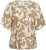 Kaffe Curve Marla Blouse Oak Chalk Leaf - Chemisiers - 