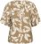 Kaffe Curve Marla Blouse Oak Chalk Leaf - Chemisiers - 
