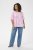 Kaffe Curve Marla Blouse Pink Frosting Chalk Leaf - Chemisiers - 