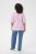 Kaffe Curve Marla Blouse Pink Frosting Chalk Leaf - Chemisiers - 