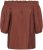 Kaffe Curve Neela Off-Shoulder Blouse Henna Brown - Blouses et tuniques - 