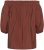 Kaffe Curve Neela Off-Shoulder Blouse Henna Brown - Blouses et tuniques - 
