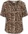 Kaffe Curve Ami Short Sleeve Blouse Printed Leopard - Blouses et tuniques - 