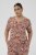Kaffe Curve Ami Short Sleeve Blouse Printed Henna Brown - Blouses et tuniques - 