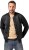 JP1880 College Jacket Scuba Fabric with Zipper Black - Vestes - Vestes homme grandes tailles