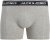 Jack & Jones Hector Solid Trunks 5-Pack Grey - Boxers - Caleçons Grande Taille 