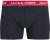 Jack & Jones Hector Solid Trunks 3-Pack Navy/Red/Grey - Boxers - Caleçons Grande Taille 