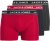 Jack & Jones Hector Solid Trunks 3-Pack Navy/Red/Grey - Boxers - Caleçons Grande Taille 