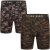 Kam Jeans 813 Camo Print Boxers Charcoal Khaki - Boxers - Caleçons Grande Taille 