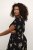 Kaffe Curve Jenna Robe Noir/Brown Flower imprimé - Robes - 