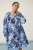 Kaffe Curve Aliana Dress Blue Flower Animal - Robes midi - 
